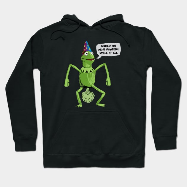 Kermit - BEHOLD the most powerful smell of all Hoodie by Barn Shirt USA
